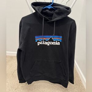 PATAGONIA M's W's P-6 Logo Uprisal Hoody Sweatshirt Hoodie Black Adult Size M